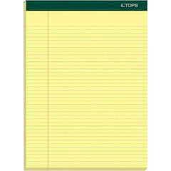 TOPS - 100 Sheet, 8-1/2 x 11-3/4", Narrow Writing Pad - Canary - Benchmark Tooling