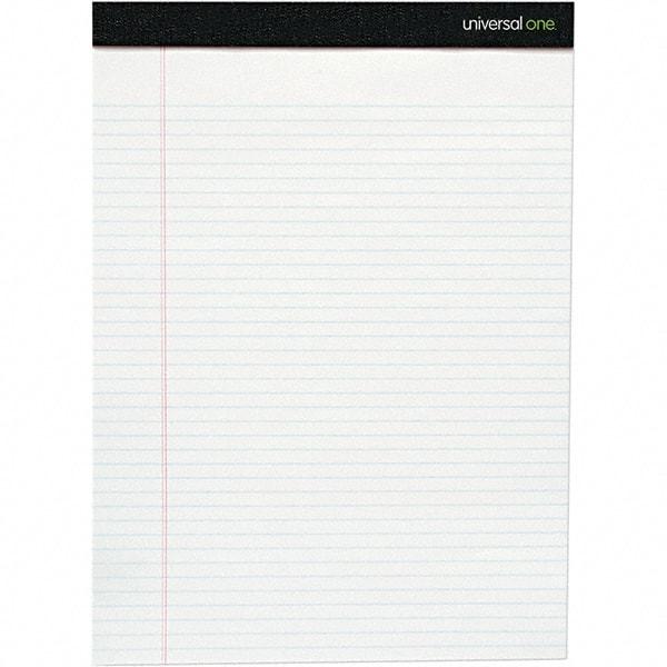 Universal One - 50 Sheet, 8-1/2 x 11-3/4", Legal/Wide (Style) Writing Pad - White - Benchmark Tooling