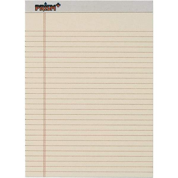 TOPS - 50 Sheet, 8-1/2 x 11-3/4", Legal/Wide (Style) Legal Pad - Pastel Ivory - Benchmark Tooling