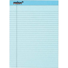 TOPS - 50 Sheet, 8-1/2 x 11-3/4", Legal/Wide (Style) Legal Pad - Pastel Blue - Benchmark Tooling