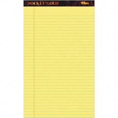 TOPS - 50 Sheet, 8-1/2 x 14", Legal/Wide (Style) Writing Pad - Canary - Benchmark Tooling