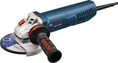 Bosch - 5" Wheel Diam, 11,500 RPM, Corded Angle & Disc Grinder - 5/8-11 Spindle, 120 Volts, 13 Amps - Benchmark Tooling