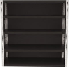 Valley Craft - 4 Shelves, 10,000 Lb Capacity, Enclosed Shelving - 60" Wide x 24" Deep x 60" High, Gray - Benchmark Tooling