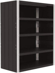 Valley Craft - 4 Shelves, 10,000 Lb Capacity, Enclosed Shelving - 48" Wide x 24" Deep x 60" High, Gray - Benchmark Tooling