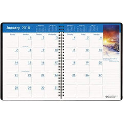 House of Doolittle - 24 Sheet, 8-1/2 x 11", Monthly Planner - Black - Benchmark Tooling