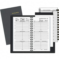 AT-A-GLANCE - 104 Sheet, 3-1/4 x 6-1/4", Weekly Appointment Book - Black & White - Benchmark Tooling