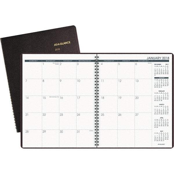 AT-A-GLANCE - 24 Sheet, 8-7/8 x 11", Monthly Planner - Winestone - Benchmark Tooling