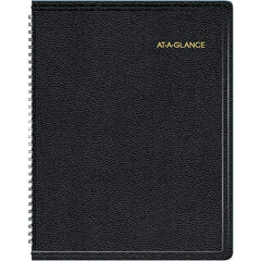 AT-A-GLANCE - 128 Sheet, 8-1/4 x 10-7/8", Weekly/Monthly Appointment Book - Black - Benchmark Tooling
