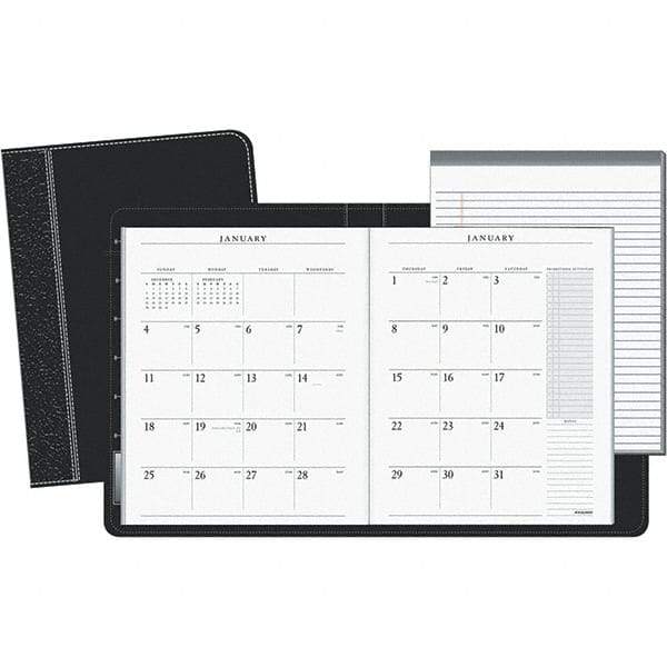 AT-A-GLANCE - 24 Sheet, 9 x 11", Monthly Padfolio - Black & White - Benchmark Tooling