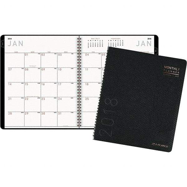 AT-A-GLANCE - 24 Sheet, 8-7/8 x 11", Monthly Planner - Graphite - Benchmark Tooling