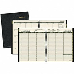 AT-A-GLANCE - 128 Sheet, 6-7/8 x 8", Weekly/Monthly Appointment Book - Black - Benchmark Tooling