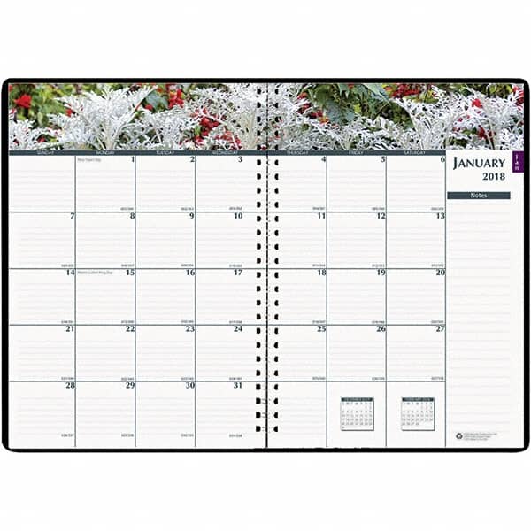 House of Doolittle - 128 Sheet, 7 x 10", Weekly/Monthly Planner - Black - Benchmark Tooling