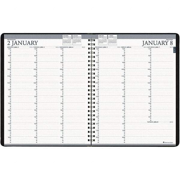 House of Doolittle - 224 Sheet, 8-1/2 x 11", Weekly Planner - Black - Benchmark Tooling