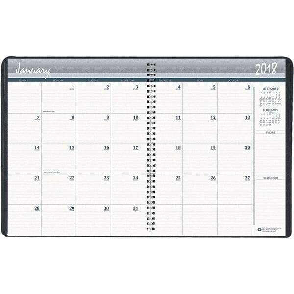 House of Doolittle - 24 Sheet, 8-1/2 x 11", Monthly Planner - Blue - Benchmark Tooling