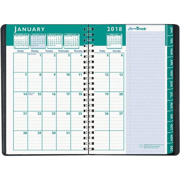 House of Doolittle - 128 Sheet, 5 x 8", Weekly/Monthly Appointment Book - Black - Benchmark Tooling