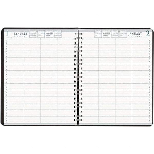 House of Doolittle - 365 Sheet, 8 x 11", Group Daily Appointment Book - Black - Benchmark Tooling