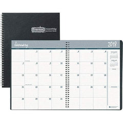 House of Doolittle - 32 Sheet, 8-1/2 x 11", Monthly Planner - Black - Benchmark Tooling