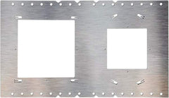 Philips - Aluminum Silver Light Fixture Plate - For Use with FDL Flat Down Lights - Benchmark Tooling