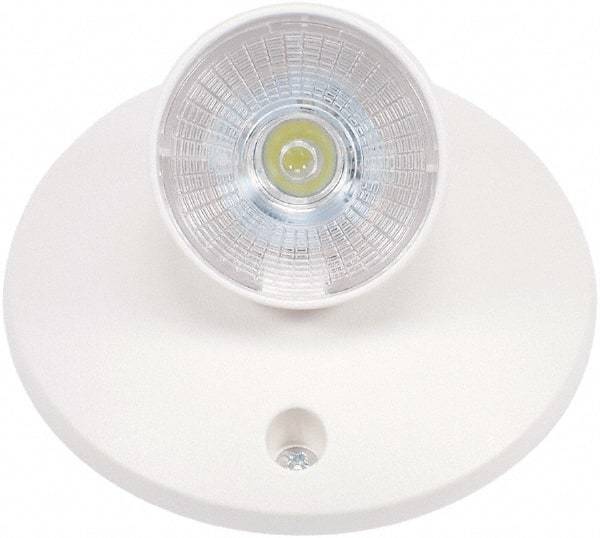 Philips - 1 Head, 3.6V, Thermoplastic, LED Emergency Light - 2 Watts, 4" Long x 4" High x 7" Wide, Battery Not Included - Benchmark Tooling