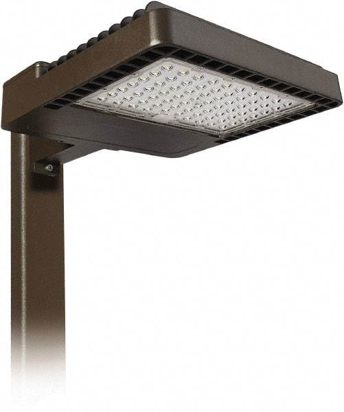 Philips - 200 Watt LED Area Light - Clear Glass Lens, Mogul Base, Pole Mount, 120 to 277 Volts, IP66 Ingress Protection, 19.4" Long x 4.3" High x 13.6" Wide - Benchmark Tooling