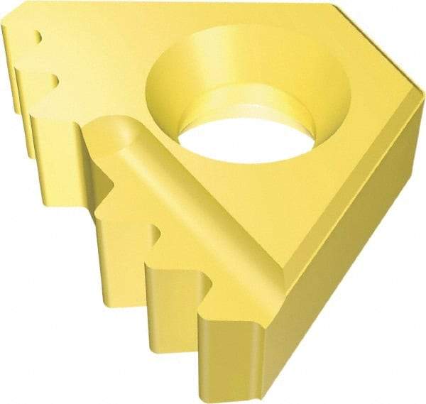 Vargus - 14DER External Right Hand 8 API Round Laydown Threading Insert - Grade VKX, TiN Coated Carbide - Benchmark Tooling