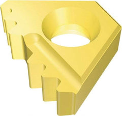 Vargus - 14DER External Right Hand 8 API Round Laydown Threading Insert - Grade VKX, TiN Coated Carbide - Benchmark Tooling