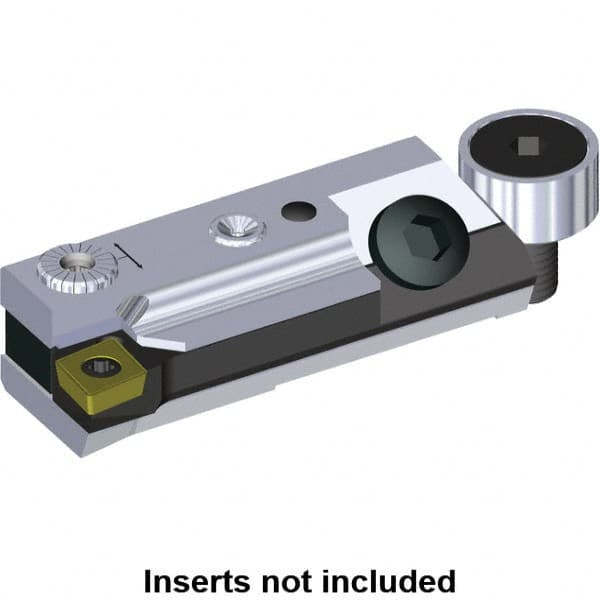 Kennametal - Series C-Style, Right Hand Cut, Boring Cartridge - 16.15mm Back of Bar to Cutting Edge, CCMT060204 Insert, 45.5mm OAL, 93° Lead Angle - Benchmark Tooling