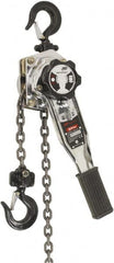 Ingersoll-Rand - 1,650 Lb Lifting Capacity, 15' Lift Height, Lever Hoist - Made from Chain, 41 Lb Avg Pull to Lift Rated Load, 1 Chain - Benchmark Tooling