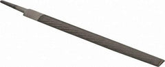 PFERD - 10" Long, Bastard Cut, Half Round American-Pattern File - Double Cut, 0.28" Overall Thickness, Tang - Benchmark Tooling