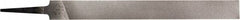 PFERD - 10" Long, Second Cut, Hand American-Pattern File - Double Cut, 1/4" Overall Thickness, Tang - Benchmark Tooling