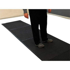 Barefoot - 2' Long x 3' Wide, Dry Environment, Anti-Fatigue Matting - Black, EPDM Rubber with EPDM Rubber Base - Benchmark Tooling