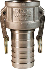 Dixon Valve & Coupling - 5" Stainless Steel Cam & Groove Suction & Discharge Hose Female Coupler Hose Shank - Part C, 75 Max psi - Benchmark Tooling
