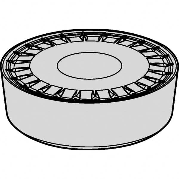 RCMX3209M0TUPG KCP10B Carbide Turning Insert TiOCN Finish, Neutral, 32mm Inscribed Circle, 0″ Corner Radius, Round