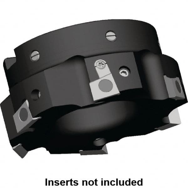 Kennametal - 4 Inserts, 63mm Cut Diam, 22mm Arbor Diam, 9.5mm Max Depth of Cut, Indexable Square-Shoulder Face Mill - 0/90° Lead Angle, 40mm High, BGHX 15L5... Insert Compatibility, Series Fix-Perfect - Benchmark Tooling