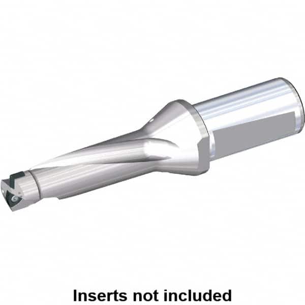 Kennametal - 159mm Max Drill Depth, 3xD, 54mm Diam, Indexable Insert Drill - 2 Inserts, 40mm Shank Diam, Whistle Notch Shank - Benchmark Tooling