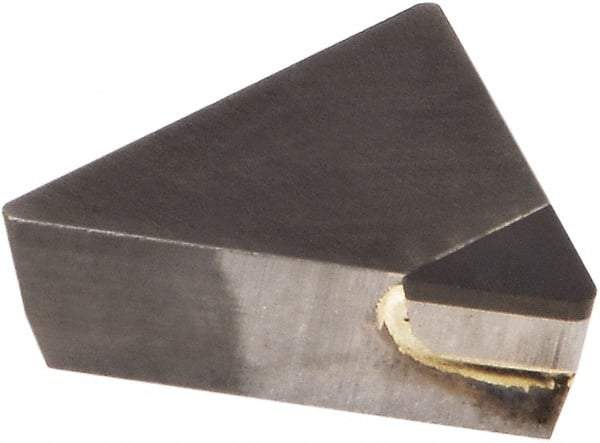 Kennametal - TPG221 Grade KD1425 Polycrystalline Diamond (PCD) Turning Insert - Uncoated, 60° Triangle, 1/4" Inscr Circle, 1/8" Thick, 1/64" Corner Radius - Benchmark Tooling