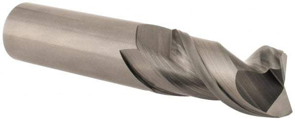 Kennametal - 1", 2 Flute, Single End, Solid Carbide, Corner Radius End Mill - 5" OAL, 45° Helix, Right Hand Flute, 2" LOC, Right Hand Cut - Benchmark Tooling