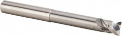 Kennametal - 1/2", 2 Flute, Single End, Solid Carbide, 0.03" Corner Radius End Mill - 6" OAL, 45° Helix, Right Hand Flute, 5/8" LOC, Right Hand Cut, 3-3/8" Extended Reach - Benchmark Tooling