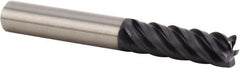 Kennametal - 20mm, 5 Flute, Single End, Solid Carbide, 2.5mm Corner Radius End Mill - 166mm OAL, 43° Helix, Right Hand Flute, 100mm LOC, Right Hand Cut - Benchmark Tooling