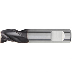 Kennametal - 2mm, 4mm LOC, 6mm Shank Diam, 38mm OAL, 3 Flute, Solid Carbide Square End Mill - Single End, AlTiN Finish, Spiral Flute, 38° Helix, Centercutting, Right Hand Cut, Right Hand Flute, Series UEDE - Benchmark Tooling