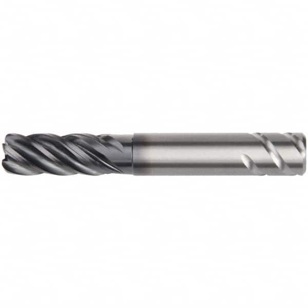 Kennametal - 14mm, 5 Flute, Single End, Solid Carbide, 0.5mm Corner Radius End Mill - 84mm OAL, 38° Helix, Right Hand Flute, 26mm LOC, Right Hand Cut, 42mm Extended Reach - Benchmark Tooling