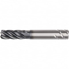 Kennametal - 14mm, 5 Flute, Single End, Solid Carbide, 2mm Corner Radius End Mill - 84mm OAL, 38° Helix, Right Hand Flute, 26mm LOC, Right Hand Cut, 42mm Extended Reach - Benchmark Tooling