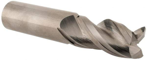 Kennametal - 1", 3 Flute, Single End, Solid Carbide, 0.03" Corner Radius End Mill - 5" OAL, 38° Helix, Right Hand Flute, 2" LOC, Right Hand Cut - Benchmark Tooling