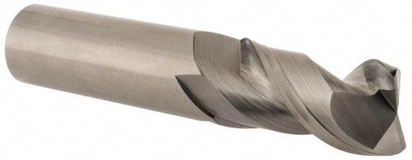 Kennametal - 1", 2 Flute, Single End, Solid Carbide, 0.06" Corner Radius End Mill - 5" OAL, 45° Helix, Right Hand Flute, 2" LOC, Right Hand Cut - Benchmark Tooling