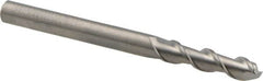 Kennametal - 1/4", 2 Flute, Single End, Solid Carbide, 0.03" Corner Radius End Mill - 3" OAL, 45° Helix, Right Hand Flute, 1" LOC, Right Hand Cut - Benchmark Tooling