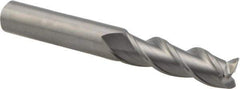 Kennametal - 1/2", 3 Flute, Single End, Solid Carbide, 0.03" Corner Radius End Mill - 4" OAL, 37° Helix, Right Hand Flute, 1-5/8" LOC, Right Hand Cut - Benchmark Tooling