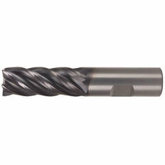 Kennametal - 5/8", 5 Flute, Single End, Solid Carbide, 0.03" Corner Radius End Mill - 3-1/2" OAL, 38° Helix, Right Hand Flute, 1-1/4" LOC, Right Hand Cut - Benchmark Tooling