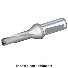 Kennametal - 61.5mm Max Drill Depth, 3xD, 20.5mm Diam, Indexable Insert Drill - 2 Inserts, 32mm Shank Diam, Whistle Notch Shank - Benchmark Tooling