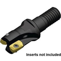 Kennametal - 11.87mm Cut Diam, 6.96mm Max Depth of Cut, 20mm OAL, Indexable Square Shoulder End Mill - EDPT 0703.. Inserts, M8 Modular Connection, Through Coolant, Series Mill 1-07 - Benchmark Tooling