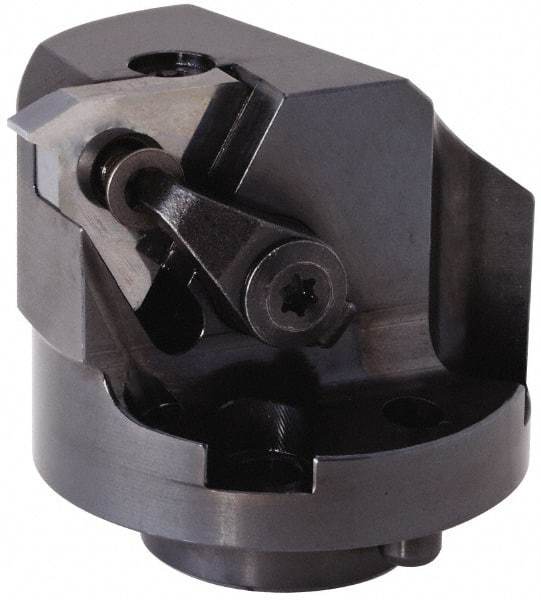 Kennametal - Insert Style LT 27NR, 41.28mm Head Length, Right Hand Cut, Internal Modular Threading Cutting Unit Head - System Size H40, 38.89mm Center to Cutting Edge, Series LT Threading - Benchmark Tooling